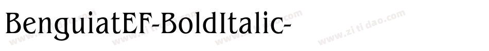 BenguiatEF-BoldItalic字体转换