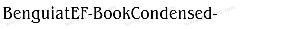 BenguiatEF-BookCondensed字体转换