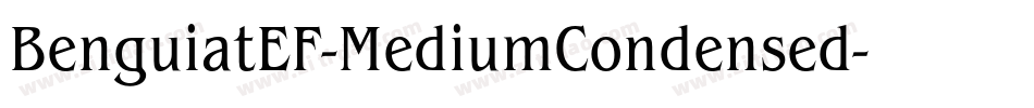 BenguiatEF-MediumCondensed字体转换