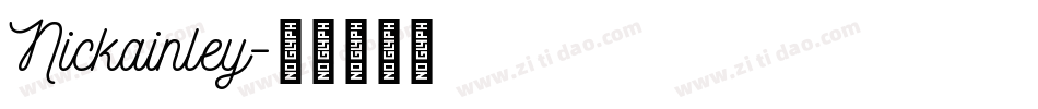 Nickainley字体转换