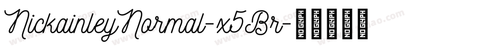 NickainleyNormal-x5Br字体转换