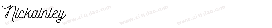 Nickainley字体转换