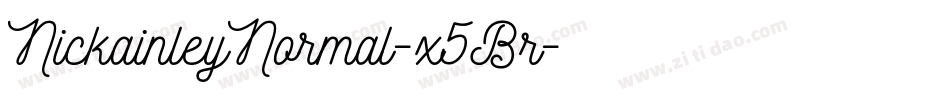 NickainleyNormal-x5Br字体转换