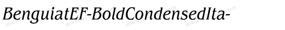 BenguiatEF-BoldCondensedIta字体转换