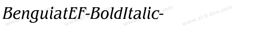 BenguiatEF-BoldItalic字体转换