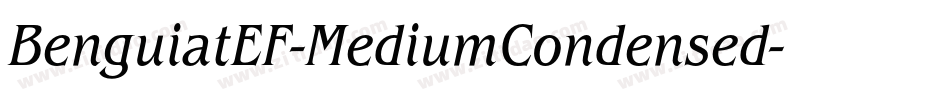 BenguiatEF-MediumCondensed字体转换