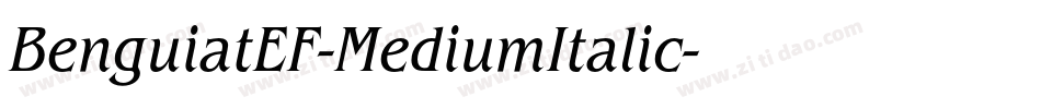 BenguiatEF-MediumItalic字体转换