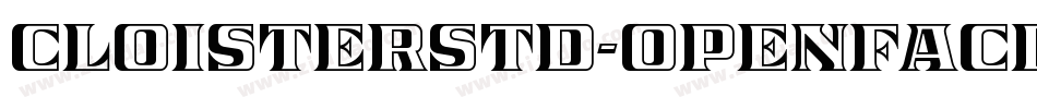 CloisterStd-OpenFace字体转换