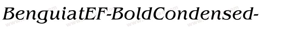 BenguiatEF-BoldCondensed字体转换