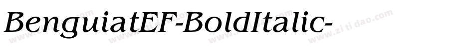 BenguiatEF-BoldItalic字体转换