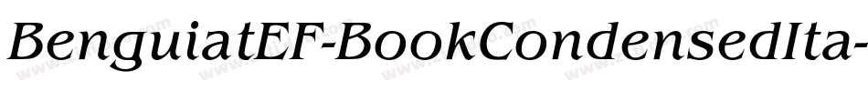 BenguiatEF-BookCondensedIta字体转换