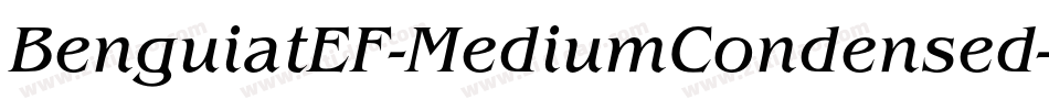 BenguiatEF-MediumCondensed字体转换