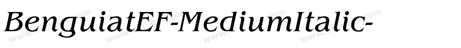 BenguiatEF-MediumItalic字体转换