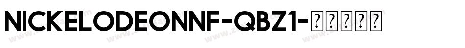 NickelodeonNf-qBz1字体转换