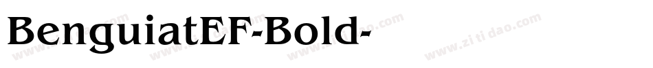 BenguiatEF-Bold字体转换
