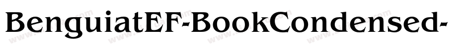BenguiatEF-BookCondensed字体转换