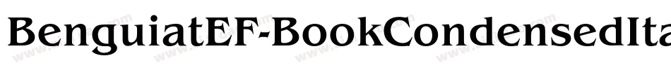 BenguiatEF-BookCondensedIta字体转换