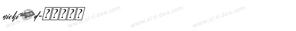 nicki3d字体转换