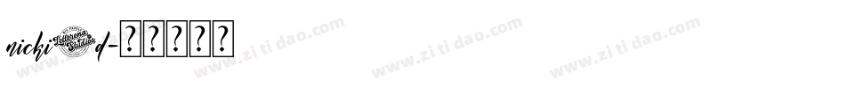 nicki3d字体转换