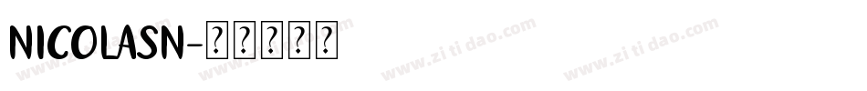 NICOLASN字体转换