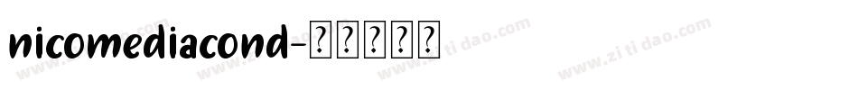 nicomediacond字体转换