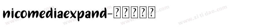 nicomediaexpand字体转换