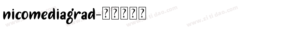 nicomediagrad字体转换