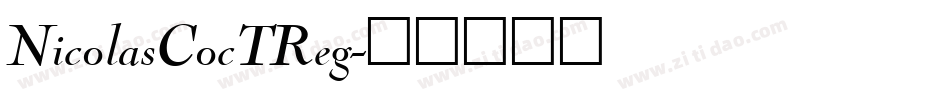 NicolasCocTReg字体转换