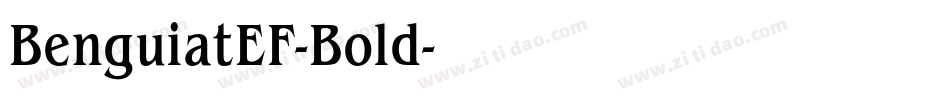 BenguiatEF-Bold字体转换
