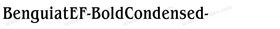 BenguiatEF-BoldCondensed字体转换