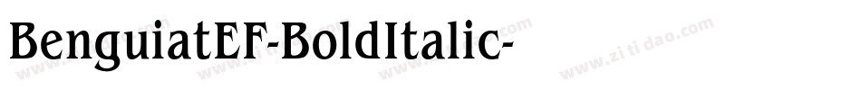 BenguiatEF-BoldItalic字体转换