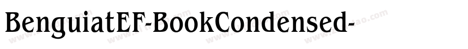 BenguiatEF-BookCondensed字体转换