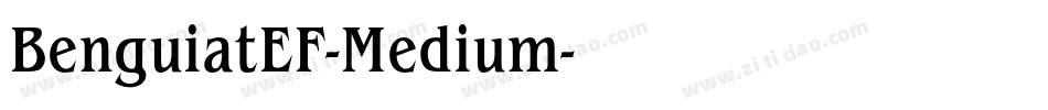 BenguiatEF-Medium字体转换