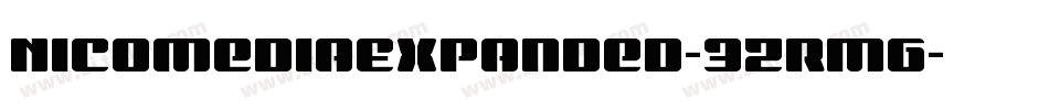 NicomediaExpanded-3zRMG字体转换