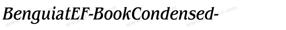 BenguiatEF-BookCondensed字体转换