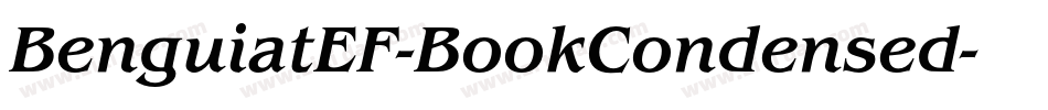 BenguiatEF-BookCondensed字体转换