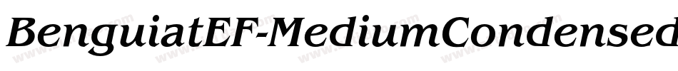BenguiatEF-MediumCondensedIta字体转换