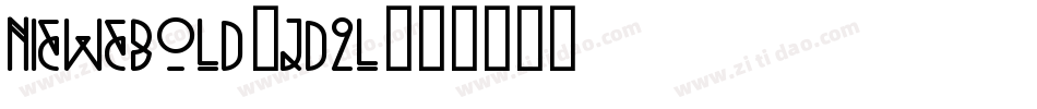 NieweBold-jd2l字体转换