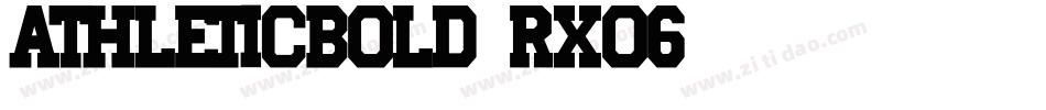 AthleticBold-Rxo6字体转换