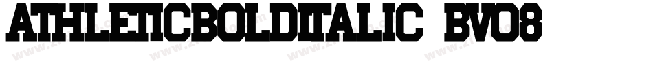 AthleticBoldItalic-BVo8字体转换