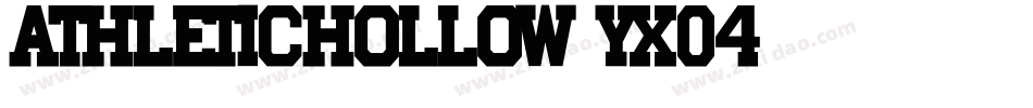 AthleticHollow-Yx04字体转换