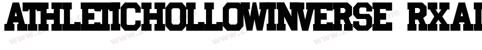 AthleticHollowInverse-rXAL字体转换