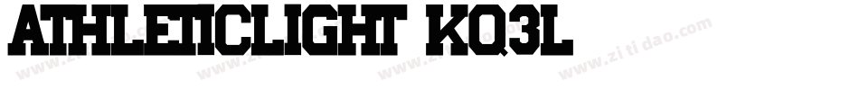 AthleticLight-Kq3l字体转换
