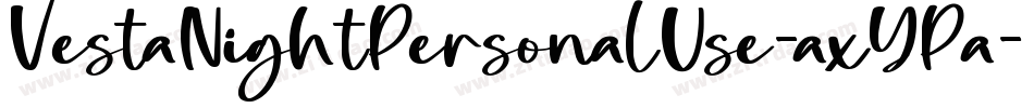 VestaNightPersonalUse-axYPa字体转换