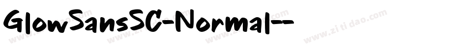 GlowSansSC-Normal-字体转换
