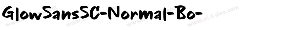 GlowSansSC-Normal-Bo字体转换