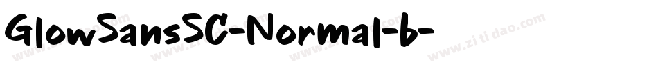 GlowSansSC-Normal-b字体转换