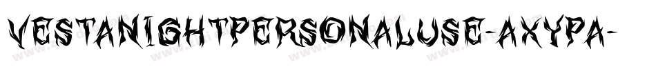VestaNightPersonalUse-axYPa字体转换