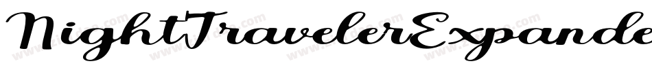 NightTravelerExpandedItalic-w1oM2字体转换