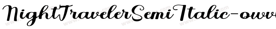 NightTravelerSemiItalic-owvlq字体转换